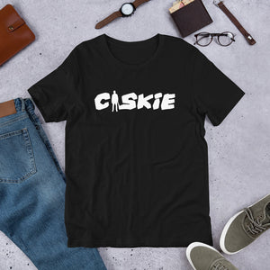 CASKIE CAVEMAN LOGO WHITE