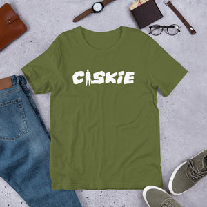 CASKIE CAVEMAN LOGO WHITE